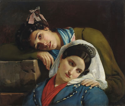 Sample artwork by François-Joseph Navez (1787 - 1869), known for neo-classical painting, italian-life, religious scenes, portraits, educator - View similar artists and auction records