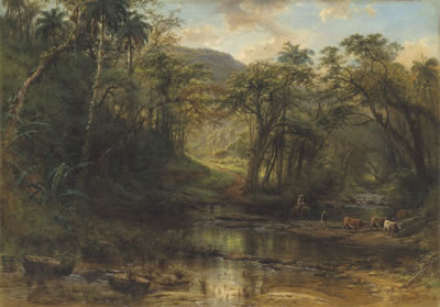Sample artwork by Henry Cleenewerck (1818 - 1901), known for landscape painting - View similar artists and auction records