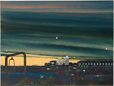 Canary Wharf, Dark Blue by Jock McFadyen - Auction record, sale price, and art valuation. Compare with similar artists and explore comparable artworks.