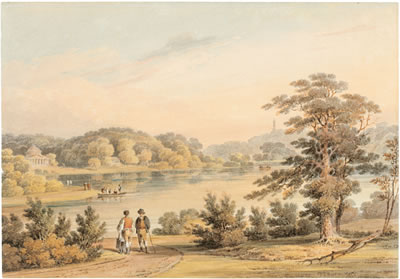 View of the Pantheon, Stourhead Gardens, Wiltshire by Paul Sandby Munn - Auction record, sale price, and art valuation. Compare with similar artists and explore comparable artworks.