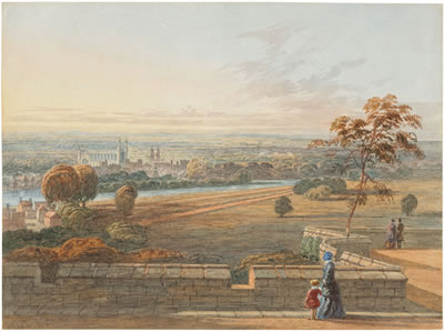 Eton from the North Terrace of Windsor Castle by George Pyne - Auction record, sale price, and art valuation. Compare with similar artists and explore comparable artworks.