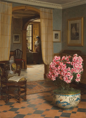 Sample artwork by Jessica Ellen Hayllar (1858 - 1940), known for painting of domestic genre, interior scenes, villages, floral still lfe - View similar artists and auction records