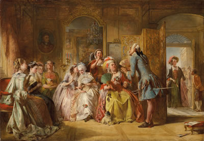 Sample artwork by Abraham Solomon (1824 - 1862), known for realistic paintings - View similar artists and auction records