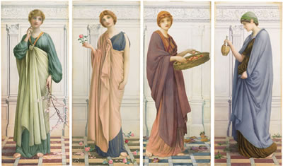 The Four Seasons by Henry Ryland - Auction record, sale price, and art valuation. Compare with similar artists and explore comparable artworks.