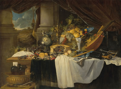 A banquet still life by Jan Davidsz De Heem - Auction record, sale price, and art valuation. Compare with similar artists and explore comparable artworks.