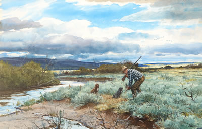 "Sage Hen Shooting, Idaho"