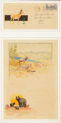 Illustrated Letter & Envelope (1934)