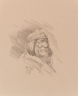 Navajo Man; Plains Indian