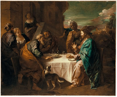 Christ and the pilgrims of Emmaus