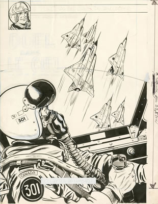 Sample artwork by Albert Weinberg (1922 - 2011), known for comics (tintin) - View similar artists and auction records