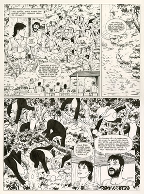 Sample artwork by Leo (Born 1944), known for drawing, comics - View similar artists and auction records
