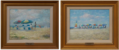Pair: "A Day at the Beach"