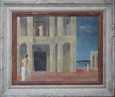"Hellenic Hypotenuse" by Walter Klett - Auction record, sale price, and art valuation. Compare with similar artists and explore comparable artworks.