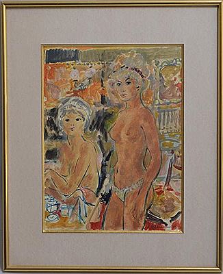 - Two young women at the cabaret