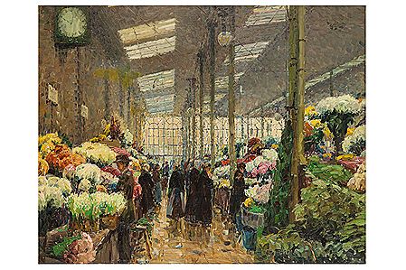 Flower Market, Berlin by Otto Thiele - Auction record, sale price, and art valuation. Compare with similar artists and explore comparable artworks.