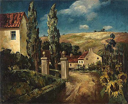Two paintings. Landscapes.