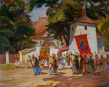 PROCESSION BEFORE THE CHURCH IN MODLNICA