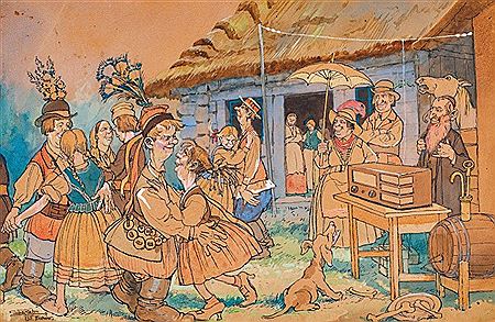 FUN NEAR KRAKOW by Zygmunt Wierciak - Auction record, sale price, and art valuation. Compare with similar artists and explore comparable artworks.