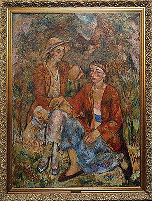 TWO WOMEN IN THE GARDEN