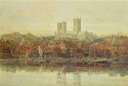 Lincoln Cathedral by Henry William Hine - Auction record, sale price, and art valuation. Compare with similar artists and explore comparable artworks.