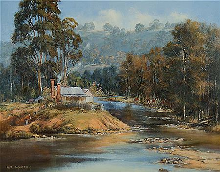Bend of the River with Cottage
