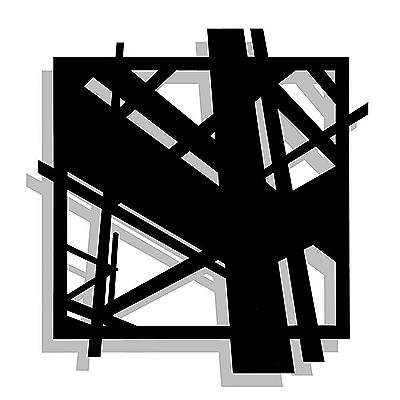 'Echafaudages [Scaffolding] I (Noir)' 2018