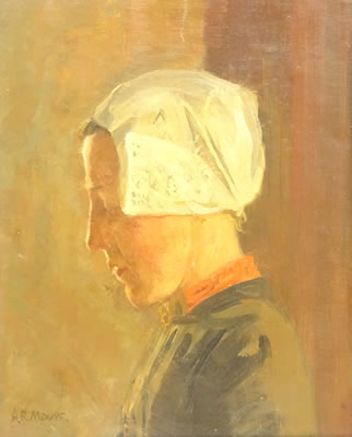 Bust Portrait of a Young Woman
