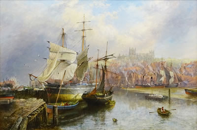 Sample artwork by Richard Weatherill (1844 - 1913), known for marine painting - View similar artists and auction records