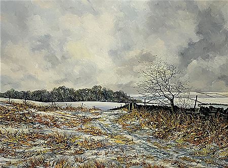WINTER LANDSCAPE ON THE NORTH YORKSHIRE MOORS