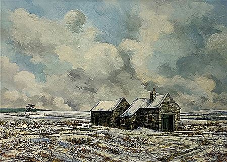 STONE BUILDINGS ON THE NORTH YORKSHIRE MOORS by John Freeman - Auction record, sale price, and art valuation. Compare with similar artists and explore comparable artworks.