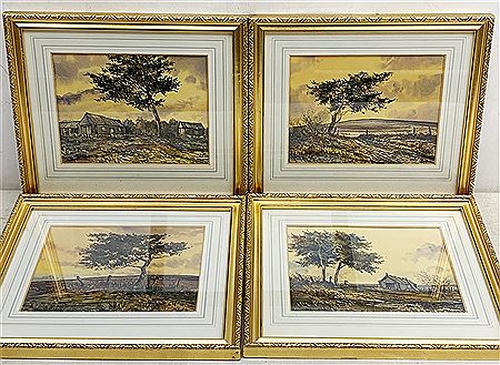 ON THE EDGE OF THE MOORS (Four Drawings)