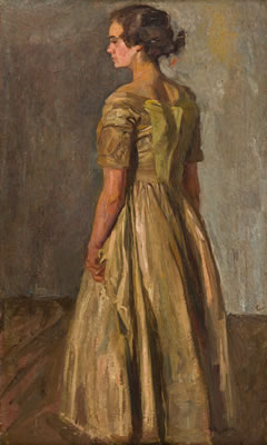 Portrait of a woman in a dress