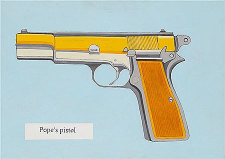 "Pope's pistol" by Mariola Przyjemska - Auction record, sale price, and art valuation. Compare with similar artists and explore comparable artworks.