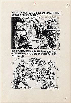 'Harpers revenge' - comic board, 1983-84
