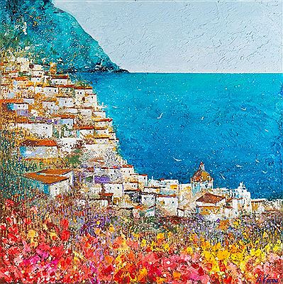 Sample artwork by Alicja Kappa (Born 1973), known for contemporary impressionist floral landscape painting - View similar artists and auction records