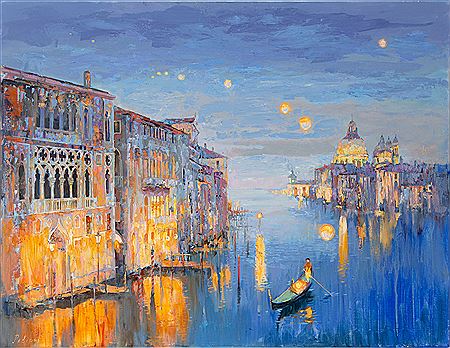 Sample artwork by Olga Pelipas (Born 1988), known for panting of female beauty themes, churches, canals, city views, cartoon figures - View similar artists and auction records