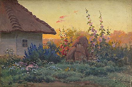 Malwy w wiejskim ogrodzie by Eugeniusz Wrzeszcz - Auction record, sale price, and art valuation. Compare with similar artists and explore comparable artworks.