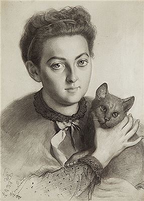 Portrait of the artist's fiancée Wanda Monné