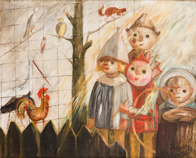 "Children and animals (Jardin d’acclimatation)"