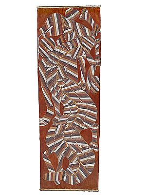 NGALYOD – RAINBOW SERPENT,1989 by James Iyuna - Auction record, sale price, and art valuation. Compare with similar artists and explore comparable artworks.