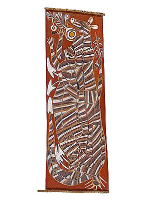NGALYOD THE RAINBOW SERPENT IN THE FORM OF YINARNGA (KANGAROO), 1989