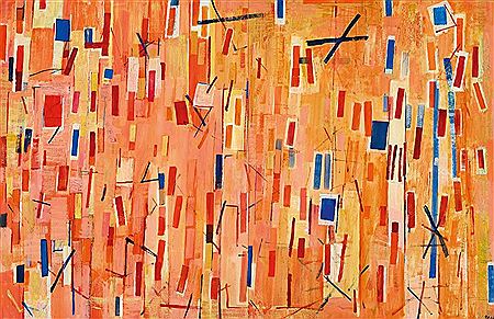 Sample artwork by Yvonne Audette (Born 1930), known for abstract expressionist painting - View similar artists and auction records