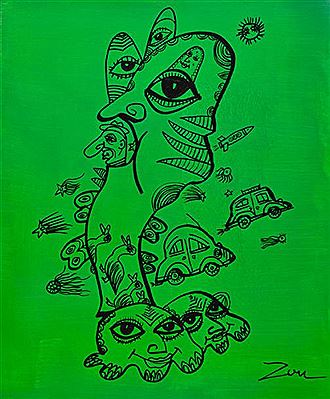 Sample artwork by Michel Zou (Born 1946), known for painting - View similar artists and auction records