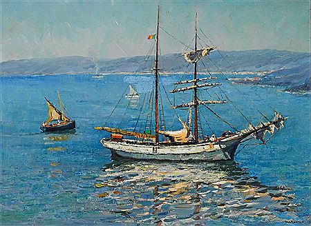 Ketch in Sydney Harbour