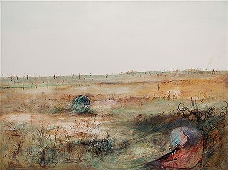 Bride in a Wimmera Landscape c1967