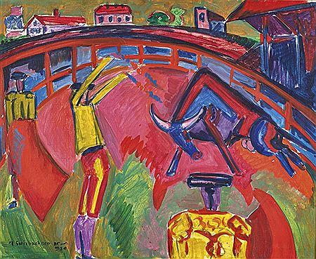 The bullfight. / Circus scene.