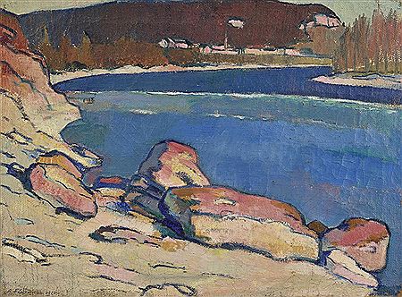 "Abend am Rhein" by Arnold Fiechter - Auction record, sale price, and art valuation. Compare with similar artists and explore comparable artworks.