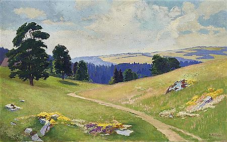 "À la Paule, Jura" by Robert Kiener - Auction record, sale price, and art valuation. Compare with similar artists and explore comparable artworks.