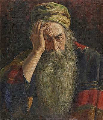 Thoughtful old man