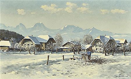 Sample artwork by Walter Feller-Brand (1917 - 2002), known for painting - View similar artists and auction records